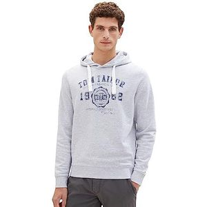 TOM TAILOR Sweatshirt voor heren, 15398 - Light Stone Grey Melange, XXL