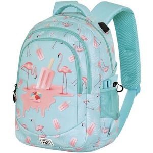 Oh My Pop! Ice Flamingo-Plus Looprugzak, turquoise, 34 x 46 cm, inhoud 32 l, Turkoois, Eén maat, PLUS Running Rugzak Ice Flamingo