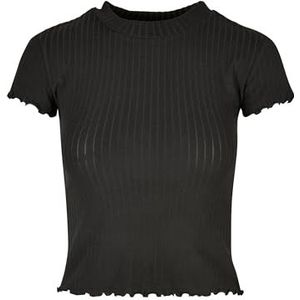 Urban Classics Dames Dames Short Rib Tee T-shirt, zwart, 5XL