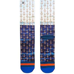 XPOOOS Heren Xpooos & Afnf Anchors Socks, multicolor, 43-46 (UK 8.5-11 ? US 9.5-12)
