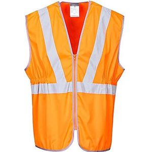 Portwest RT20 Hi-Vis Lang Vest, RIS, Oranje, Grootte XXXL