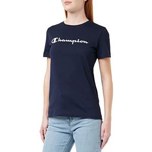 Champion American Classics T-shirt voor dames, Navy Blauw, S