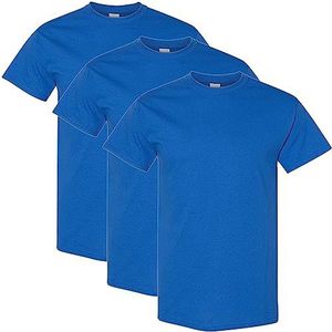 Gildan Heren T-shirt van zwaar katoen, stijl G5000, multipack, Royal (3-pack), 2X-Large, Royal (3-pack), XXL