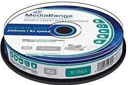 MediaRange - DVD+R Dubbellaags - 8,5 GB - 10 Stuks - Volledig Bedrukbaar
