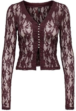 Onlalba - Vest - V-Hals - Lange Mouwen - Cropped