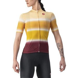 CASTELLI Dolce Jersey T-shirt voor dames, zand/bordeaux, XS