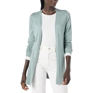 Amazon Essentials Dames Lichtgewicht vest met open voorkant (verkrijgbaar in grote maten), Saliegroen, XS