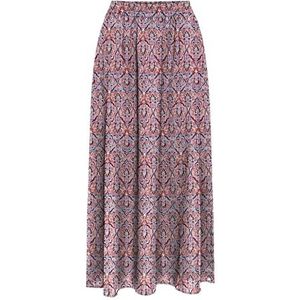 Onlnova Life VIS Jamilla rok AOP, Rood Orange/Aop: 591 Soul, XS