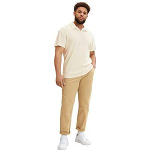 TOM TAILOR Uomini Plussize Josh Regular Slim Broek 1034735, 11610 - Splashy Sand, 40W / 36L