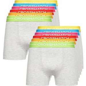 Crosshatch Heren (5 & 12 Pack) Multipacked Boxer Shorts, Heren Multi-Color Boxer, Heren Gift Set voor je vrienden, vriend of man. Boxershorts zijn verkrijgbaar in de maten: S, M, L, XL, XXL,
