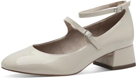 Merk - Model - Pumps - Beige - Lakleer