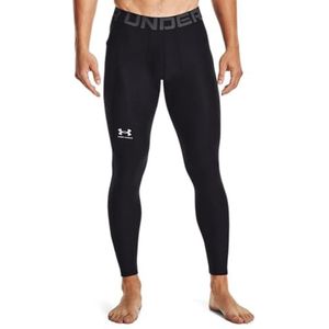 Under Armour Men's Heatgear Armour Leggings, Small, 1361586, Black// White (001)