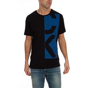 Calvin Klein Jeans Tyvern Cn Tee S/S T-shirt voor heren, Schwarz (Meteorite-pt/Surf The Web-pt 965), S