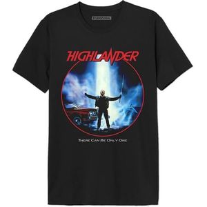 Highlander ""There Can Be Only One"" MEHILDRTS001 T-shirt voor heren, zwart, maat 3XL, Zwart, 3XL