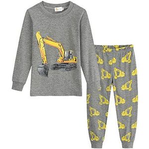 Little Hand Pyjama voor jongens, set van 2 stuks, Graafmachine 1, 104 cm