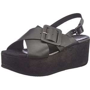 Shabbies Amsterdam Shs0843 Sandalen voor dames, zwart, 36 EU