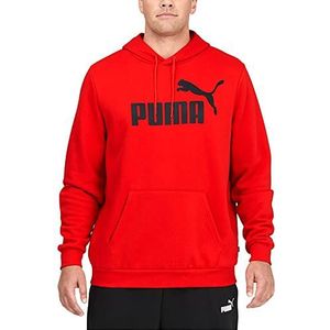 PUMA Heren Essentials Big Logo Fleece Hoodie Bt Hooded Sweatshirt, Hoog Risico Rood, 4XL Lang
