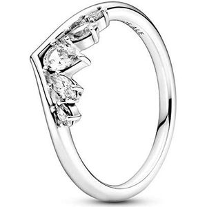 Pandora Ring Wishbone sterling zilver zirkonia grootte: 50