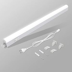 BOYIR Onderbouwlamp keuken, led-keukenlamp, onderbouw met schakelaar, 14 W, 88,6 cm, 1400 lm, lichtstrip, neutraal wit, 4000 K, superhelder, uitbreidbaar, kastverlichting voor keuken, kast, boekenkast