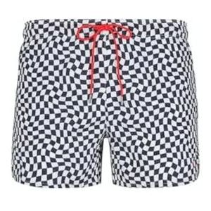 Skiny Zwembroek voor heren, whiteblue check, regular, Whiteblue Check, XXL