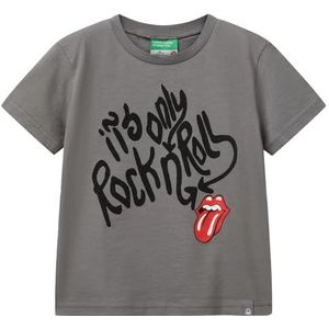 United Colors of Benetton T-shirt voor kinderen en jongeren, Grijs, 1 jaar