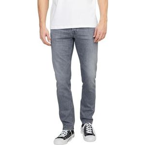 JACK & JONES - Mike Original - Heren Jeans - Grijs Denim - Tapered Fit