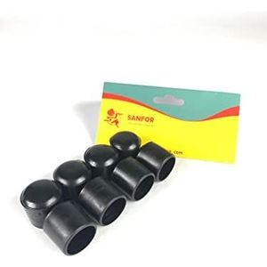 Sanfor | PVC hoes | bescherming voor voeten en slangen 14 mm | ondersteunende stokken, cilindrisch, antislip, hechtend, zwart | 8 stuks