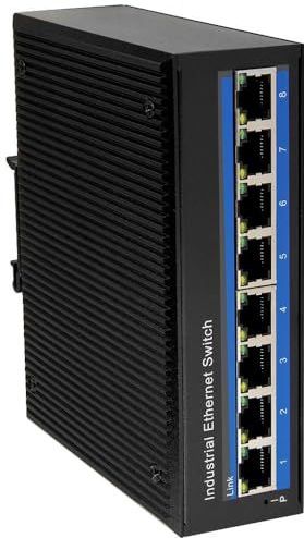 LogiLink NS201 - Industriële Fast Ethernet Switch, 8-Port 10/100 Mbps