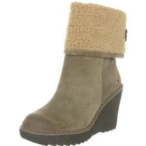 Tommy Jeans Gill 2, enkellaarzen voor dames, Beige Hout Wolf 248, 42 EU
