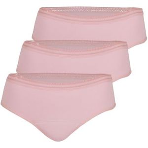 Athena Regels, set van 3 slipjes, menstruatieslips voor dames, Vintage roze, M