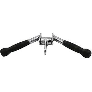 Halterstang - Gebogen Vorm - Verchroomd Staal - Rubber Handgrepen