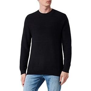 Jack & Jones JPRBLASAL Knit Crew Neck Pullover voor heren, zwart, M