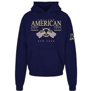 AMERICAN COLLEGE USA Sweatshirt met capuchon voor heren, Marine., XL