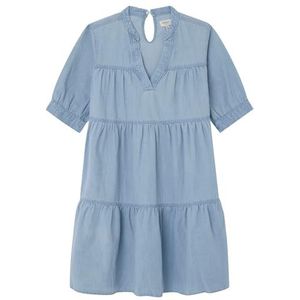 Pepe Jeans Lush Jr jurk voor meisjes, blauw (denim), 8 Jaren