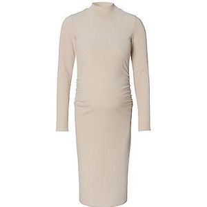 Noppies Dames Aima Rib Dress Ls jurk, licht zand., M