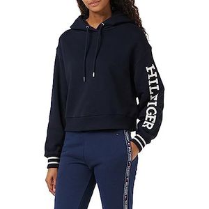 Tommy Hilfiger, Dames, Sweatshirts & Hoodies, Blauw, Maat: S Katoen,