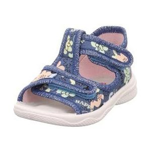 Superfit POLLY pantoffels voor meisjes, Blauw 8060, 18 EU Weit