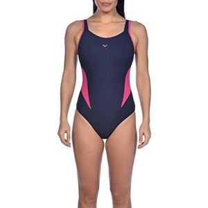 arena Makimurax Einteiliger Badeanzug Damen B-Cup, Figurformender Bodylift Schwimmanzug, Powermesh-Technologie und Chlorbeständiger Sensitive-Fit-Stoff