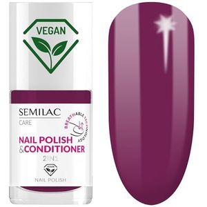 Semilac 027 Klassieke Semilac-nagellak met conditioner, 2-in-1 BreatHable-technologie, 7 ml