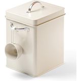 Björn&Schiller Waspoeder opbergdoos 6,5 l, wasmiddelopslag, metalen wasmiddelbox, wasmiddelhouder met doseerder, doos voor afwaspoeder, afwaspoeder houder