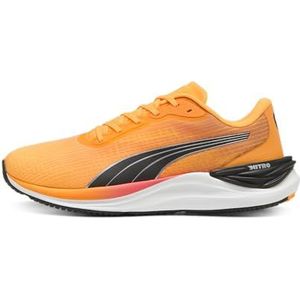 PUMA Electrify Nitro 3 Fade hardloopschoen voor heren, Sun Stream Sunset Glow PUMA Wit, 45 EU