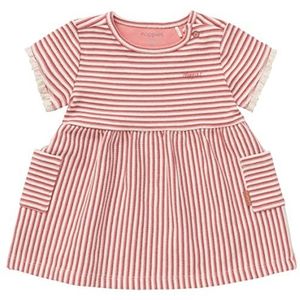 Noppies Baby Babymeisjesjurk met korte mouwen, gestreept, Akita kinderjurk, terra cotta-P648, 62