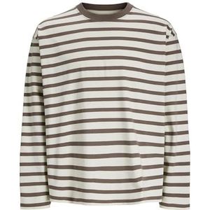 Jack & Jones Jorislington Tee Ls Crew Neck Sn, taupe (deep taupe), XL