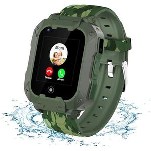 OKYUK 4G-smartwatch voor kinderen, jongens- en meisjeshorloge met GPS-tracker, 2-weg oproepen, spraak- en videochat, SOS-wifi, modieuze smartwatch voor studentenverjaardagen