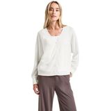 STREET ONE - Vest - Offwhite - 5-knoopsmodel - Lange Mouwen