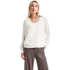 STREET ONE - Vest - Offwhite - 5-knoopsmodel - Lange Mouwen