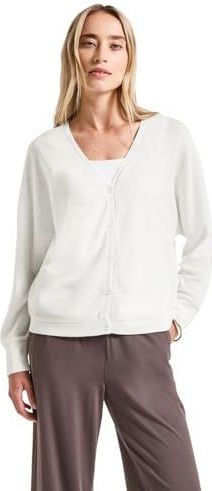 STREET ONE - Vest - Offwhite - 5-knoopsmodel - Lange Mouwen