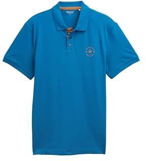 TOM TAILOR Poloshirt voor heren, 28857 - Blue Petrol, M