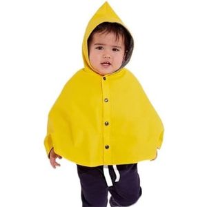 Petit Bateau Babyjongens A04CK badcape, geel, unieke maat, geel, Einzigartige Größe