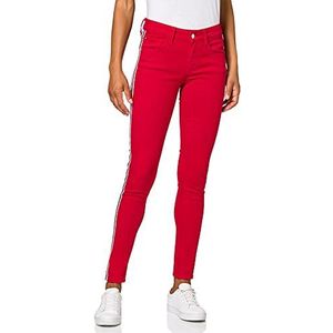 Mavi Adriana Skinny Jeans voor dames, Rood (Bright Red Binden Str 27924), 27W / 32L